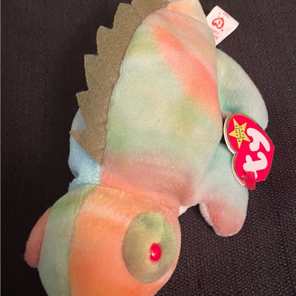 TY Beanie Baby “IGGY” Iguana Plush - Multicolor “RARE”